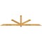 Ekena Millwork Kennewick Rough Sawn Timber Gable Bracket, Western Red Cedar, 108"W x 27"H x 2"D x 4"F, 6/12 Pitch GBW108X27X0204KEN00RWR - alternate 1
